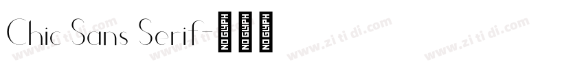 Chic Sans Serif字体转换